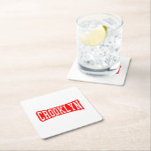 ニューヨーク州クロックリン スクエアペーパーコースター (インサイチュ)