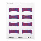 ニューヨーク州クロックリン ラベル (フルシート)