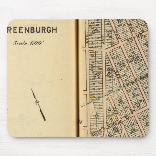 ニューヨーク州グリーンバーグ12 マウスパッド (正面)