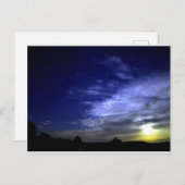 ニューヨーク州ケンブリッジの月昇り ポストカード (正面/裏面)