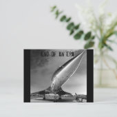 ニューヨーク州コンコルドの時代の終わり ポストカード (スタンド正面)