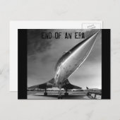 ニューヨーク州コンコルドの時代の終わり ポストカード (正面/裏面)
