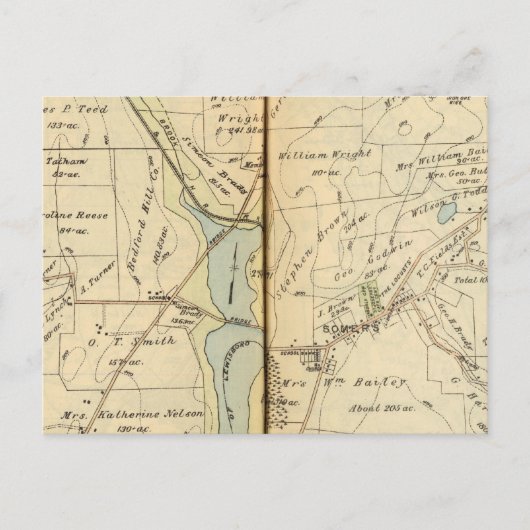 ニューヨーク州サマーズ ポストカード (正面)