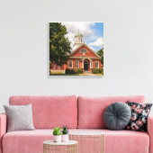 ニューヨーク州ジョーンズタウンのフルトン郡コートハウス キャンバスプリント (インサイチュ (リビング))