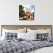 ニューヨーク州ジョーンズタウンのフルトン郡コートハウス キャンバスプリント (インサイチュ (寝室))