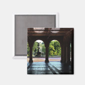 ニューヨーク州セントラルパークにあるベセスダテラスの写真 マグネット