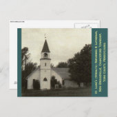 ニューヨーク州セント・ルークのリフォーム&ルーテル教会 ポストカード (正面/裏面)
