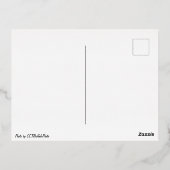 ニューヨーク州バッファローの平和橋 箔シーズンポストカード (裏面)