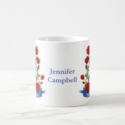 ニューヨーク州バードアンドフラワー コーヒーマグカップ (中央)