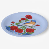 ニューヨーク州バードアンドフラワー ペーパープレート (アングル)