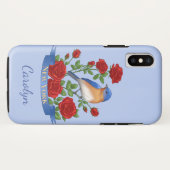 ニューヨーク州バードアンドフラワー Case-Mate iPhoneケース (裏面(横))