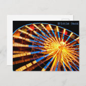 ニューヨーク州フェア – シラキュースNY – フェリスホイールP ポストカード (正面/裏面)