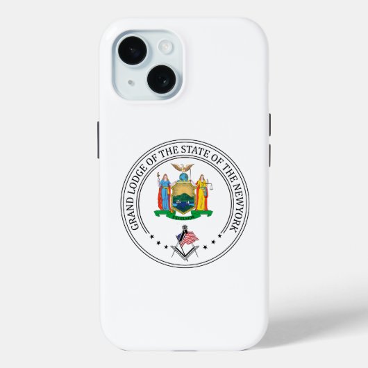 ニューヨーク州フリーメーソンロッジ Case-Mate iPhoneケース (裏面)