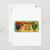 ニューヨーク州ブドウズ ポストカード (正面/裏面)