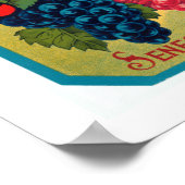 ニューヨーク州ブドウ ポスター (角)