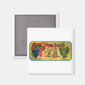 ニューヨーク州ブドウ マグネット (正面/裏面)