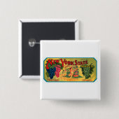 ニューヨーク州ブドウ 缶バッジ (正面&裏面)