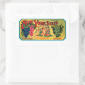 ニューヨーク州ブドウ 長方形シール (バッグ)