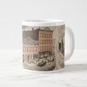 ニューヨーク州ブルックリンにあるH&H.リインズ蒸留所建物 ジャンボコーヒーマグカップ (正面右)