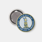 ニューヨーク州ブルックリン特別区のシール マグネット (正面/裏面)