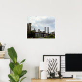 ニューヨーク州ブルックリン・ブリッジのワールドトレードセンター ポスター (ホームオフィス)