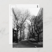 ニューヨーク州ブルックリーの冬 ポストカード (正面/裏面)