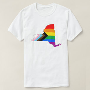 ニューヨーク州プライド LGBTQ プログレスプライド Tシャツ
