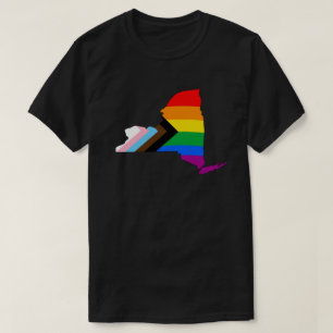 ニューヨーク州プライド LGBTQ プログレスプライド Tシャツ