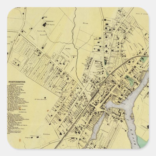 ニューヨーク州ポートチェスター スクエアシール (正面)