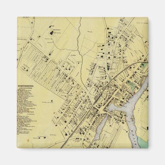 ニューヨーク州ポートチェスター マグネット (正面)