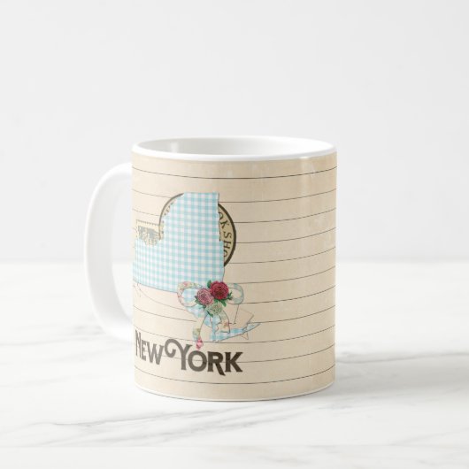 ニューヨーク州マグカップ – マグカップ愛好家に最適 コーヒーマグカップ (正面左)