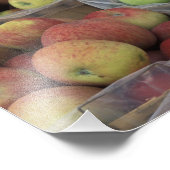 ニューヨーク州マッキントッシュのバスケット入りリンゴ フォトプリント            (角)