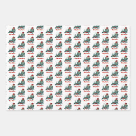 ニューヨーク州メリークリスマスカスタム文字 ラッピングペーパーシート