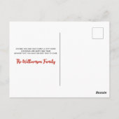 ニューヨーク州メリークリスマスレトロ パーソナライズされた ポストカード (裏面)