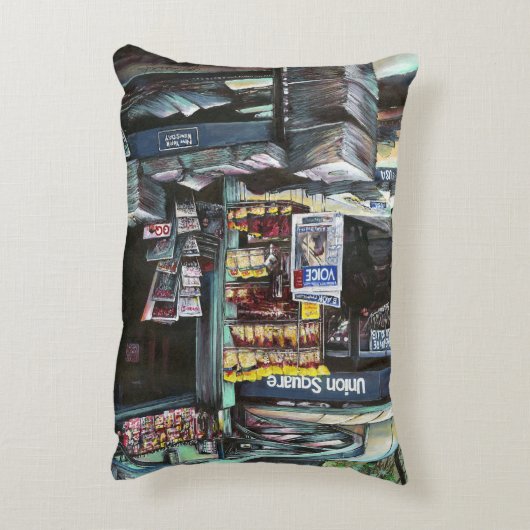 ニューヨーク州ユニオンスクエア、クリソコリア・モーニング アクセントクッション (裏面(縦))