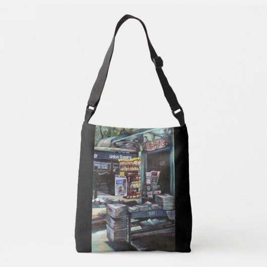 ニューヨーク州ユニオンスクエア、クリソコリア・モーニング クロスボディバッグ (裏面)