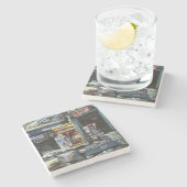 ニューヨーク州ユニオンスクエア、クリソコリア・モーニング ストーンコースター (横)