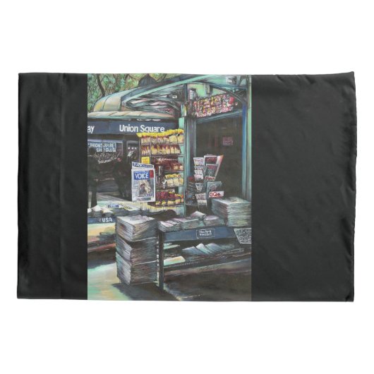 ニューヨーク州ユニオンスクエア、クリソコリア・モーニング 枕カバー (裏面)