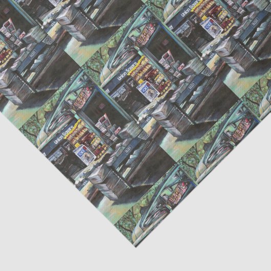 ニューヨーク州ユニオンスクエア、クリソコリア・モーニング 薄葉紙 (詳細)