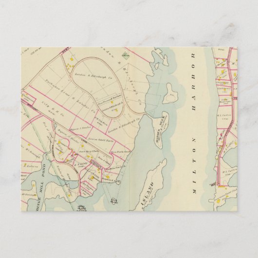 ニューヨーク州ライ ポストカード (正面)