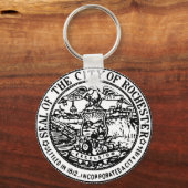 ニューヨーク州ロチェスターのシール キーホルダー (正面)