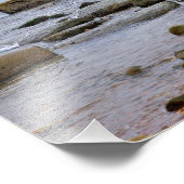 ニューヨーク州ロングアイランド、モントークのロッキービーチ フォトプリント (角)