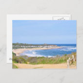 ニューヨーク州ロングアイランド、モントークのロッキービーチ ポストカード (正面/裏面)