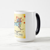 ニューヨーク州ヴィンテージ旅行ポスター モーフィングマグカップ (正面右)