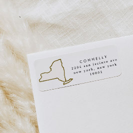 ニューヨーク州差出人住所ラベル ラベル
