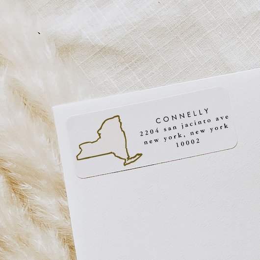 ニューヨーク州差出人住所ラベル ラベル