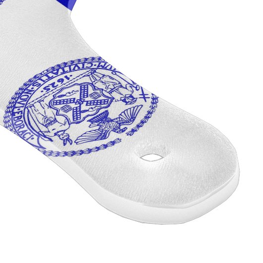 ニューヨーク州旗とガラス製のカッティングボードパドル カッティングボード (角)