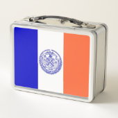 ニューヨーク州旗と金属ステンレスランチボックス メタルランチボックス (裏面)