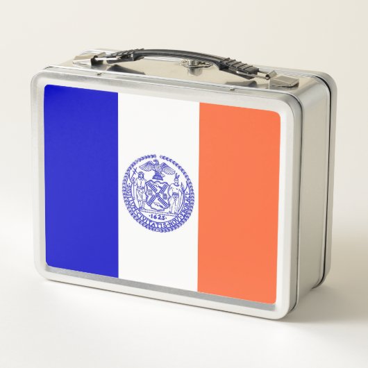 ニューヨーク州旗と金属ステンレスランチボックス メタルランチボックス (裏面)