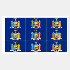 ニューヨーク州旗のある愛国的なラベル州 ラベル